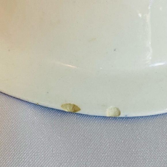 Antique Yuan Wood & Sons England Oval Deep Dish 10x7.25 Inches Blue & White - Picture 8 of 13